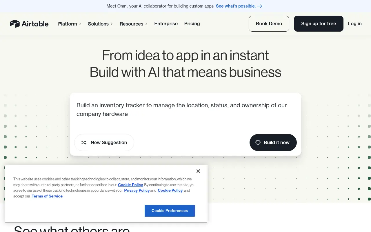 Airtable screenshot