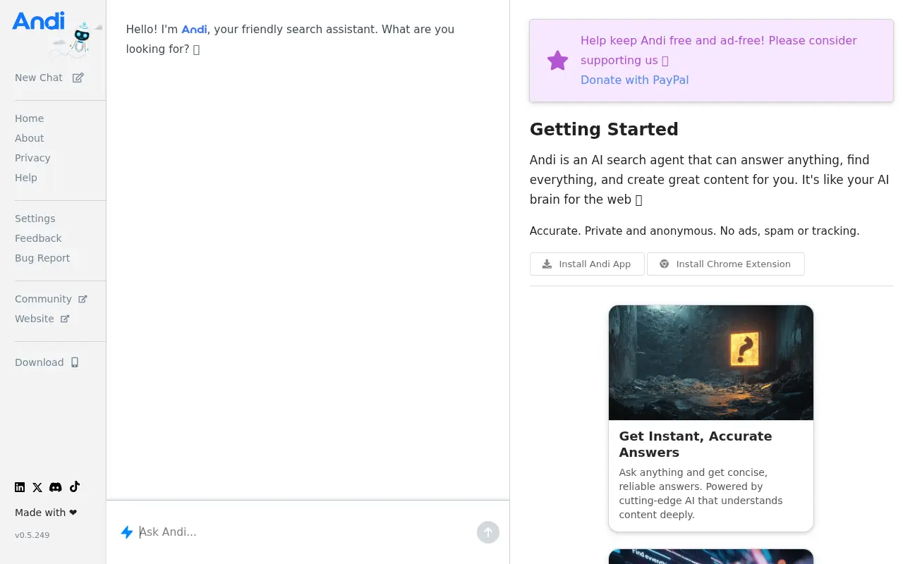 Andi screenshot