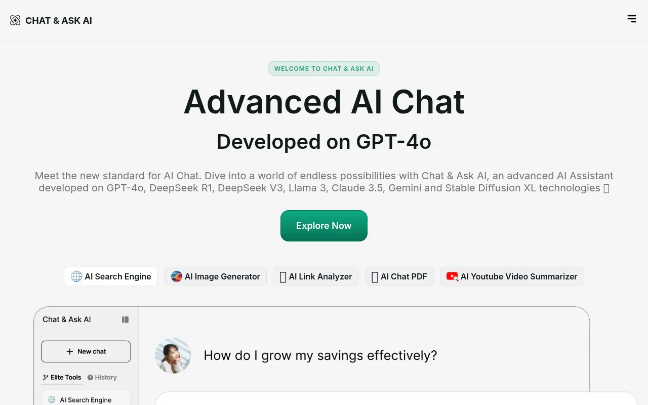 Ask AI Chat screenshot