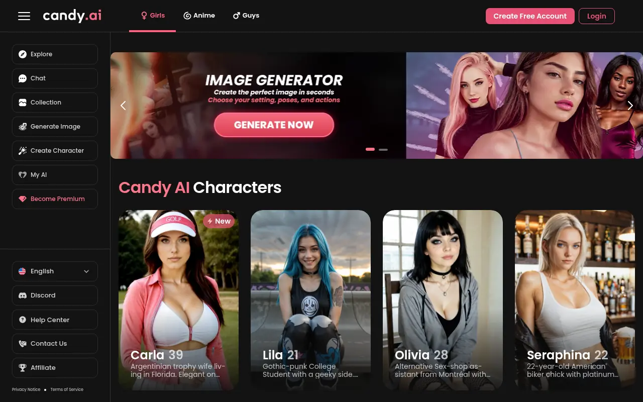 Candy AI screenshot