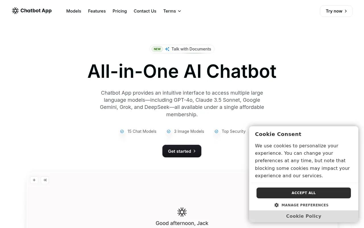 Chatbot App screenshot