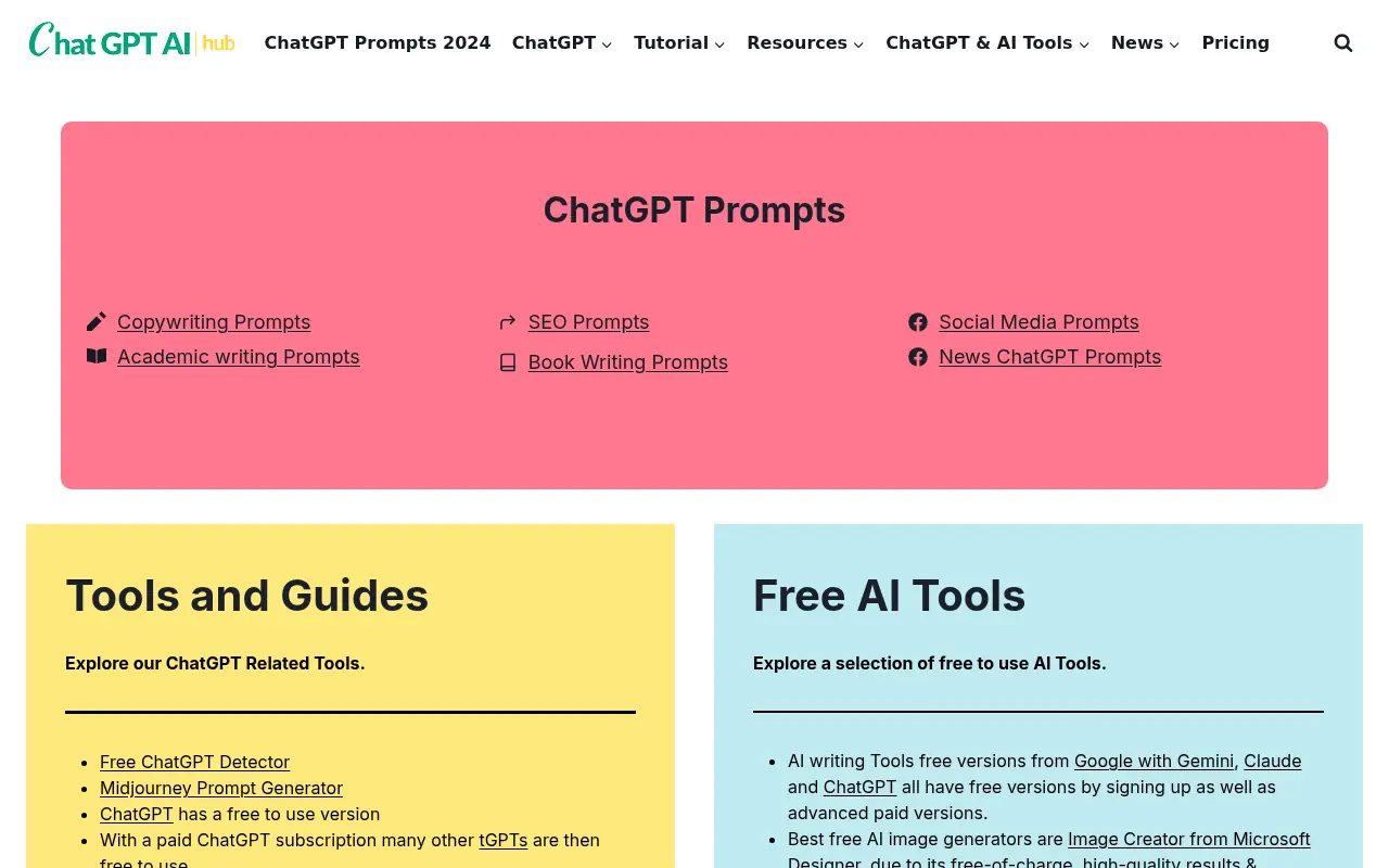 ChatGPT AI Hub screenshot