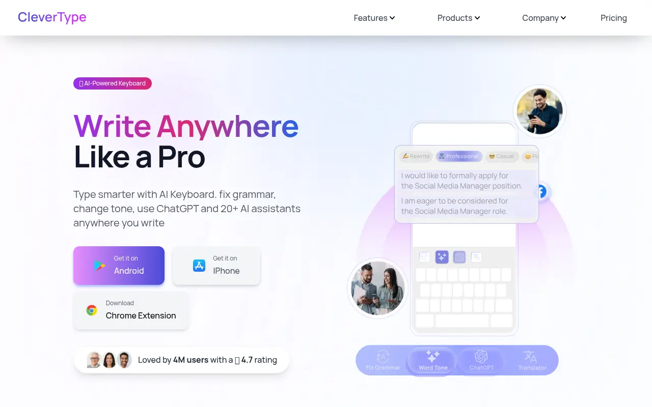 CleverType screenshot