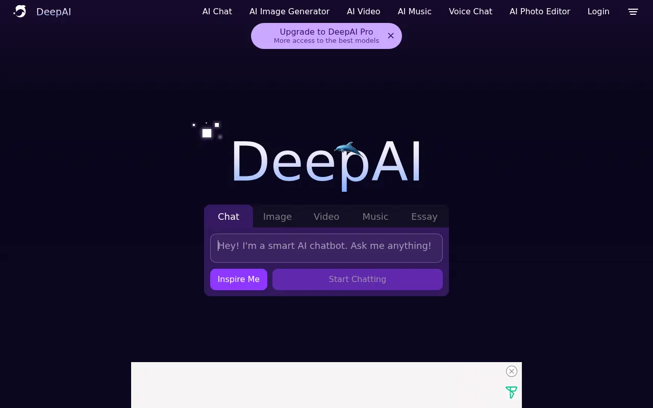 DeepAI screenshot
