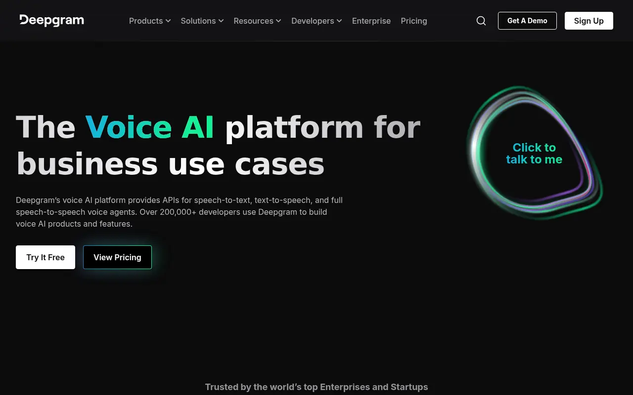 Deepgram screenshot