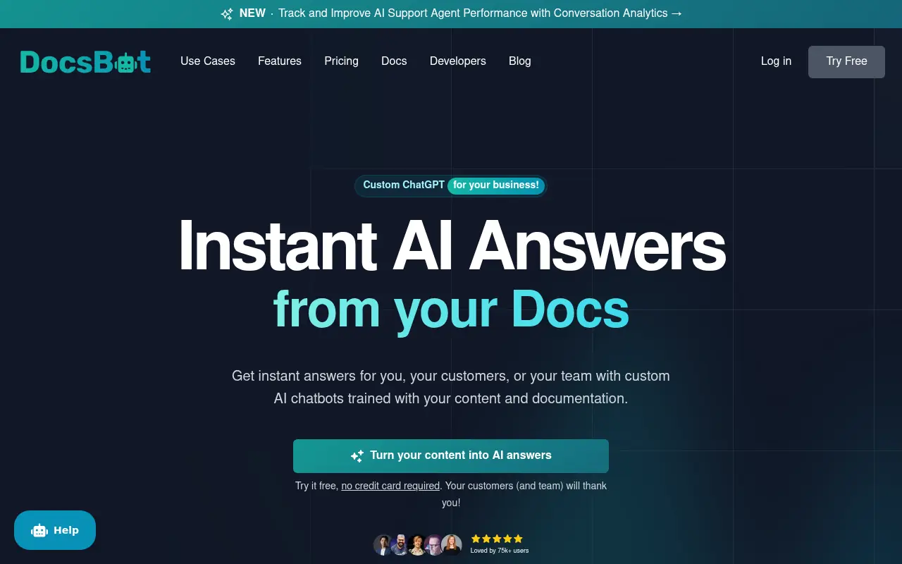 DocsBot screenshot