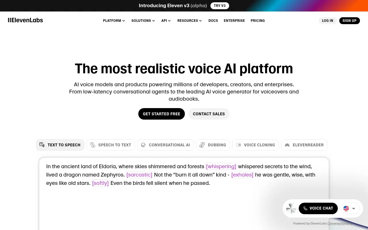 ElevenLabs screenshot