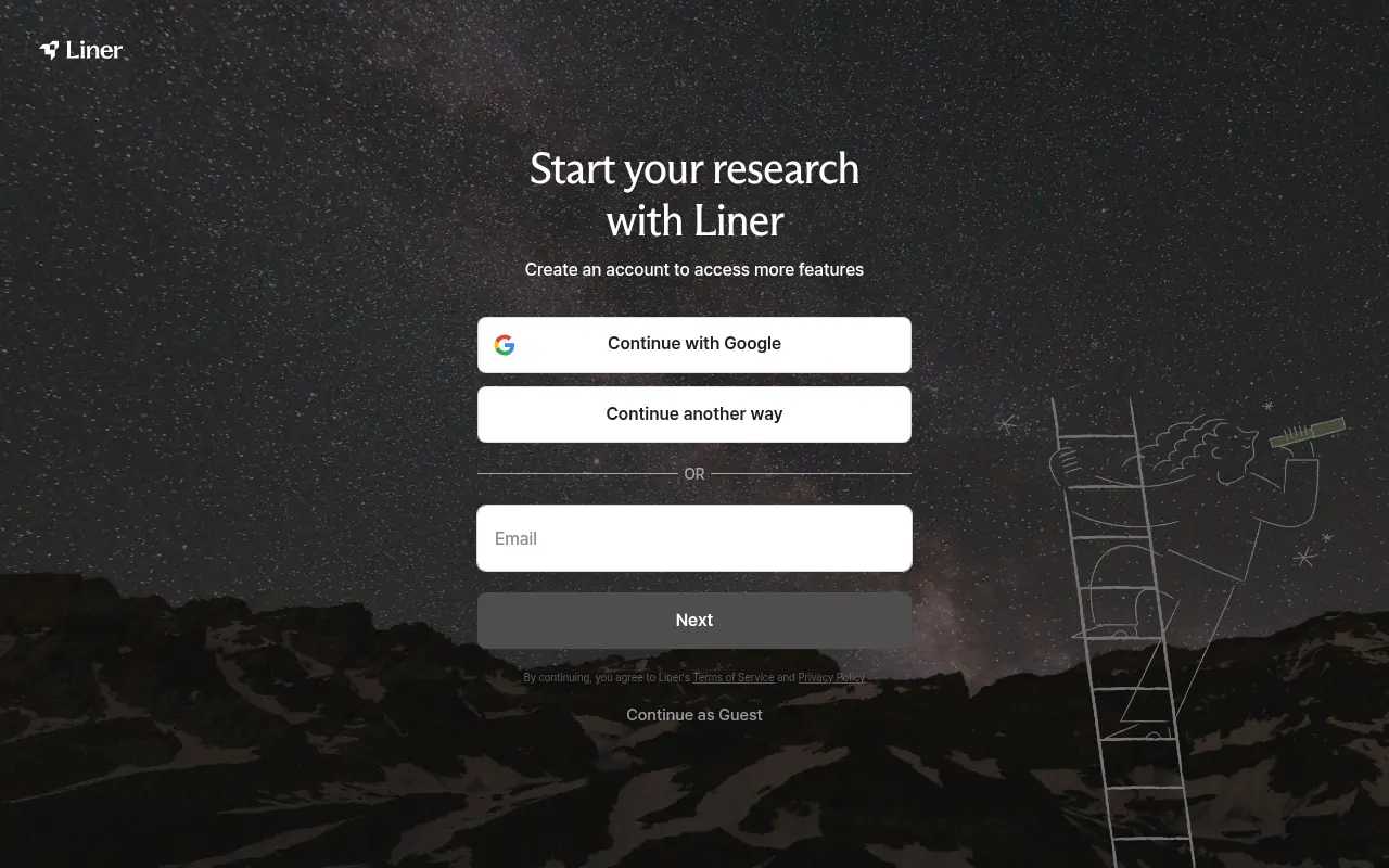 Liner screenshot