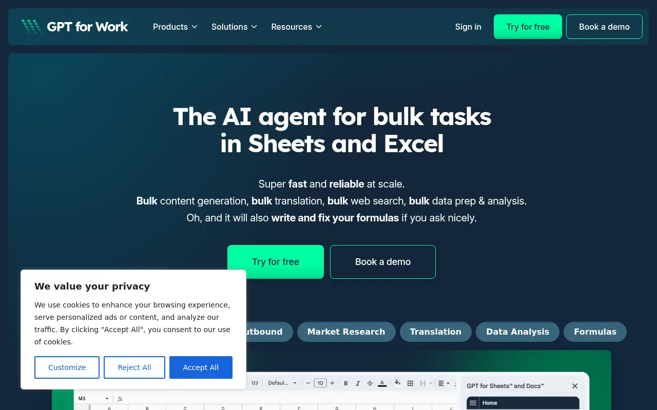 GPT for Work screenshot