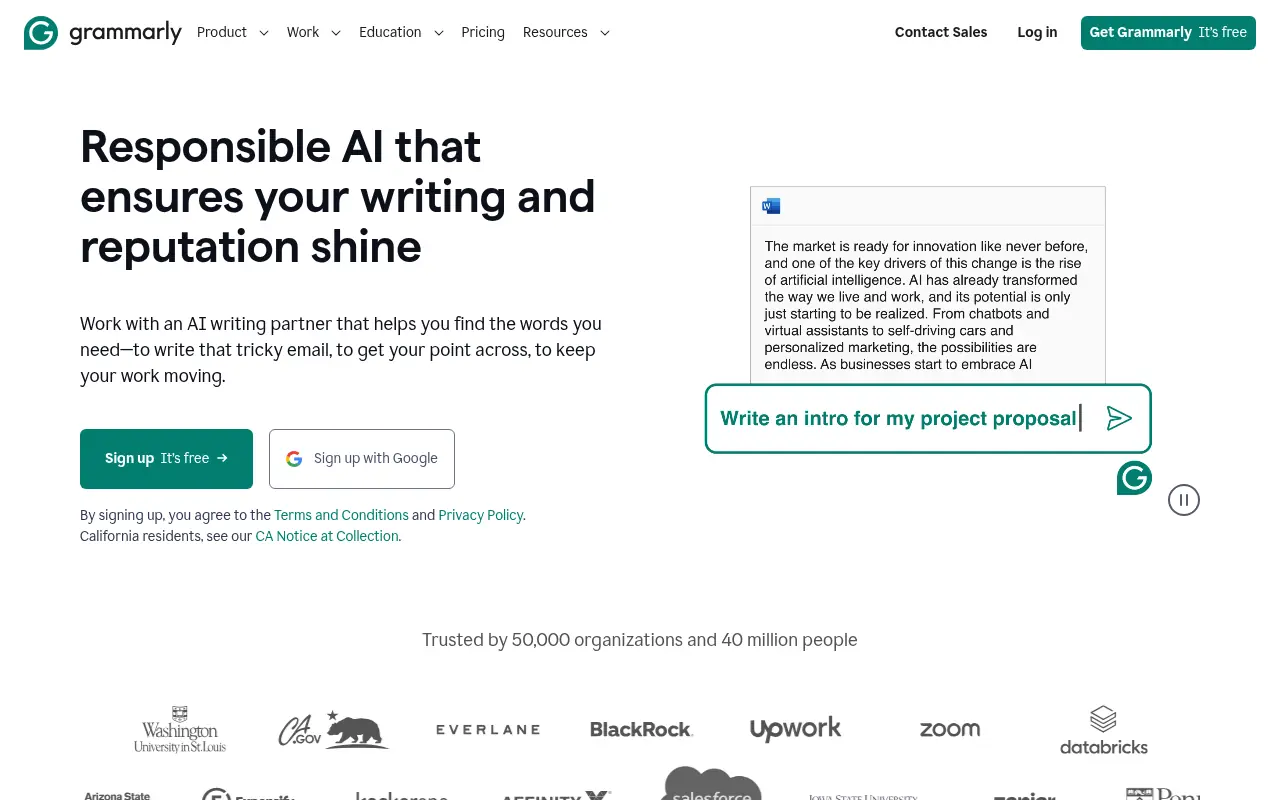 Grammarly screenshot