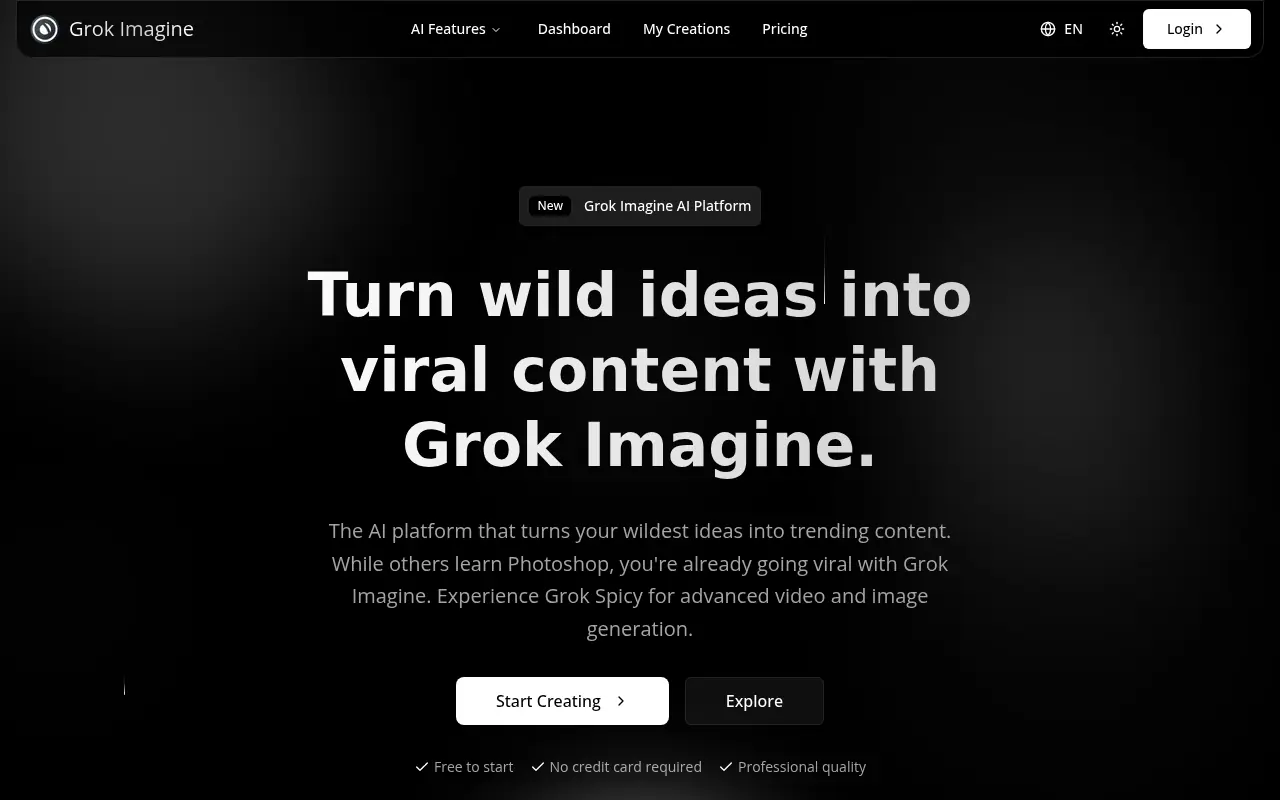 GrokImagine screenshot