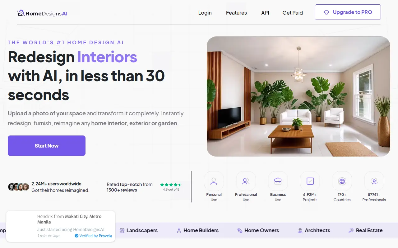 HomeDesigns.AI screenshot
