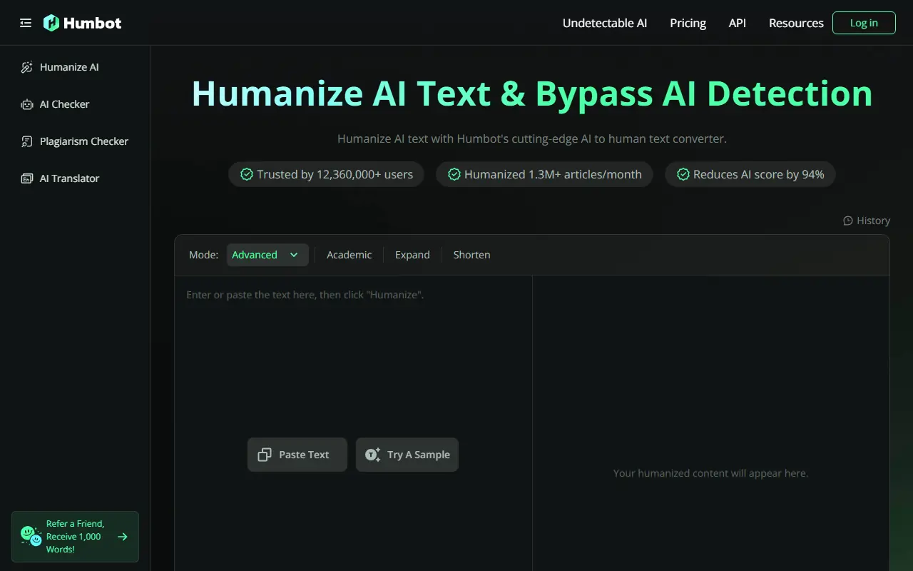 Humbot screenshot