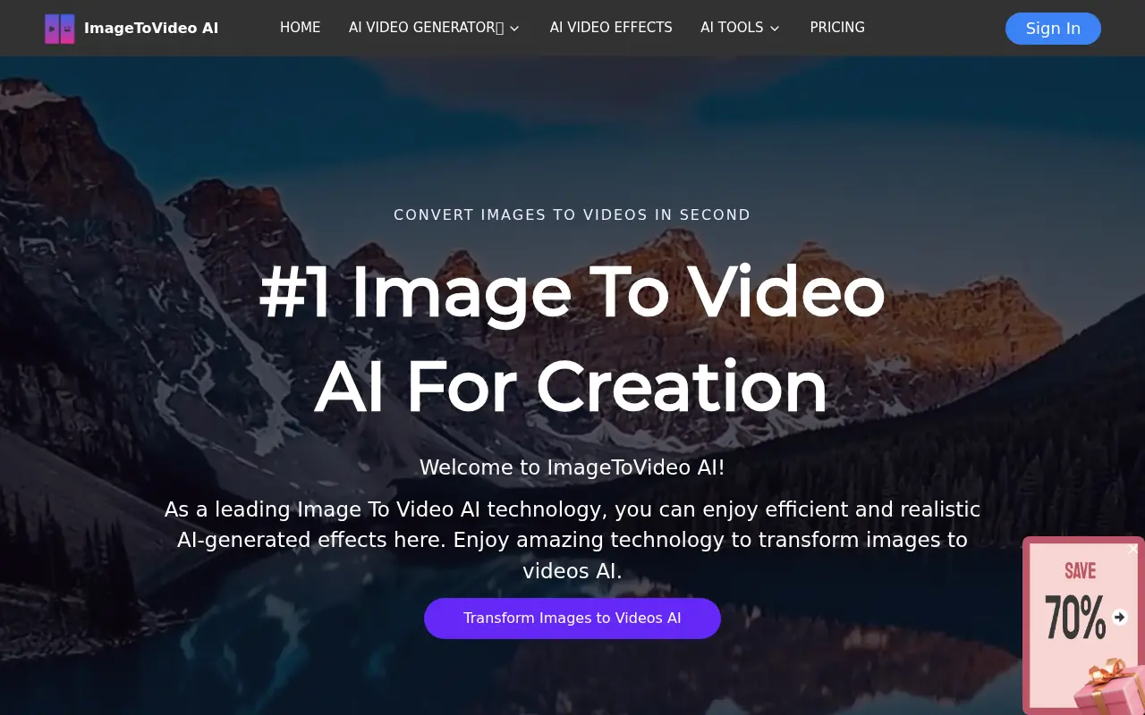 ImageToVideo AI screenshot