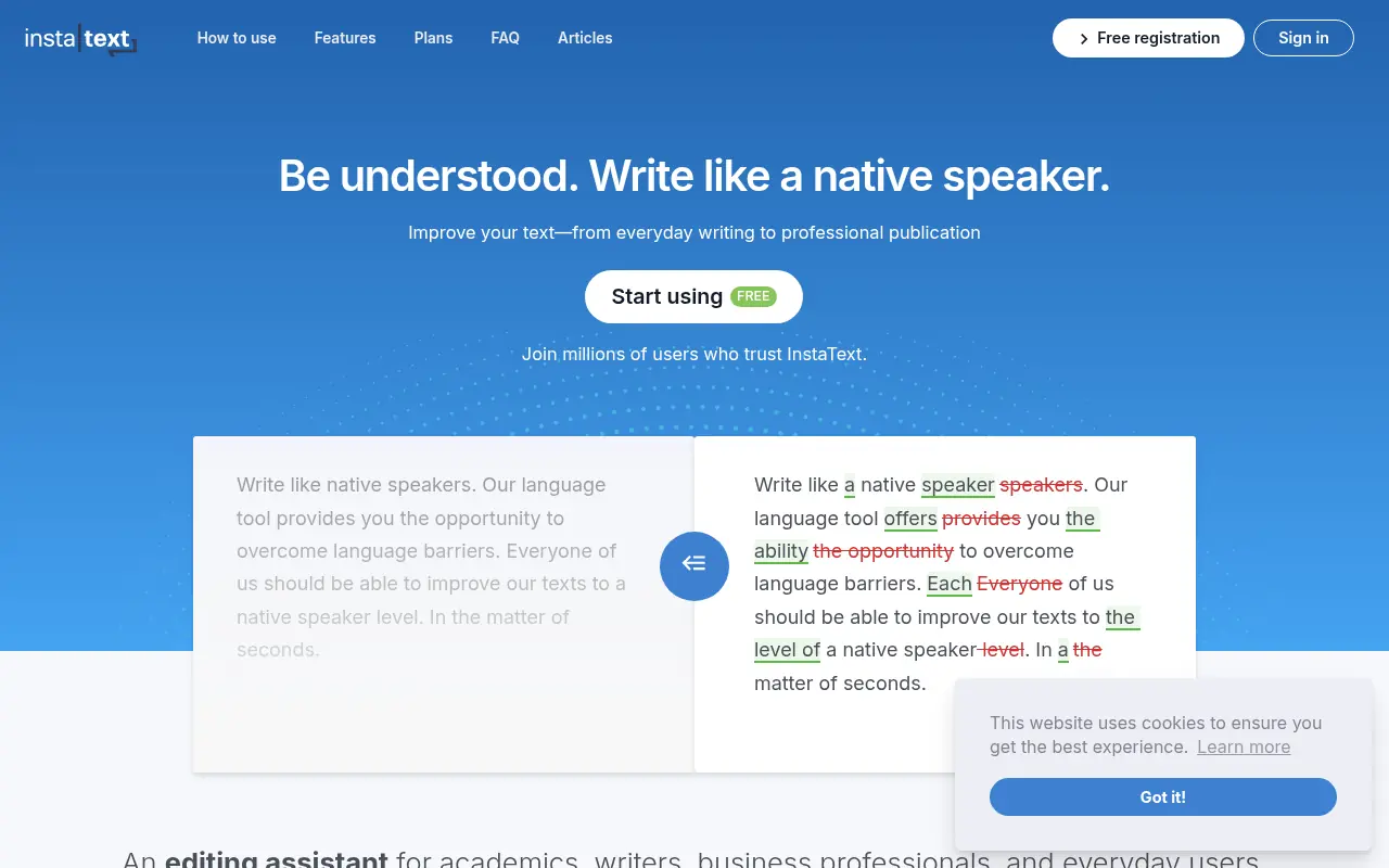 InstaText screenshot