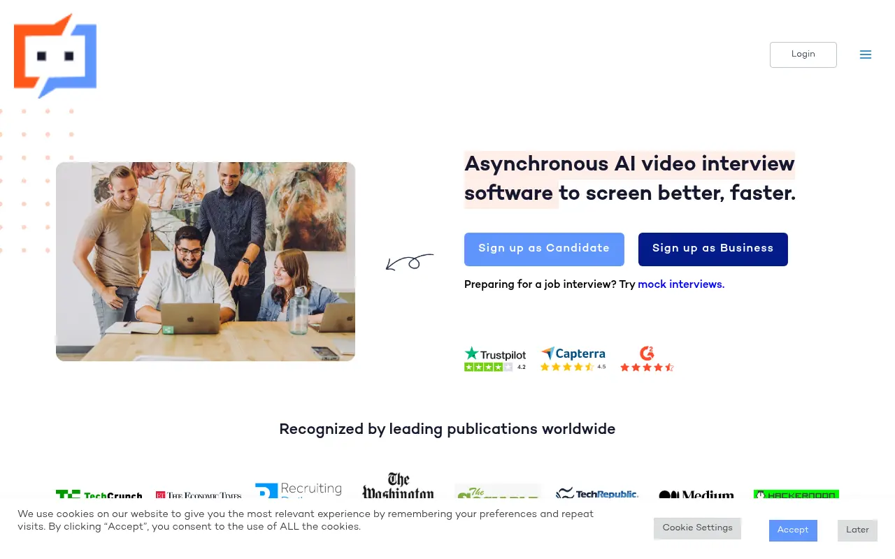 Interviewer.ai screenshot