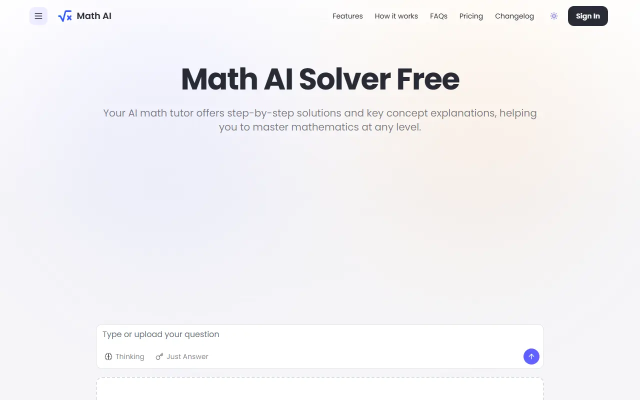 Math GPT screenshot