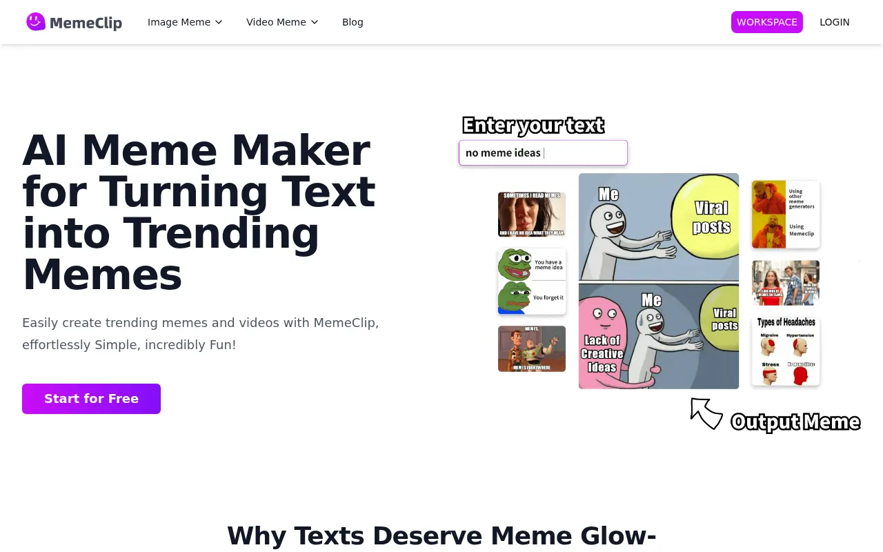 MemeClip AI screenshot