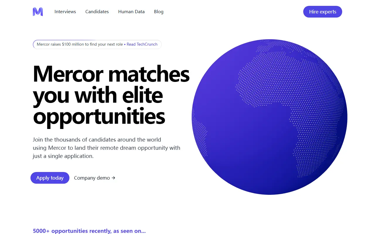 Mercor screenshot