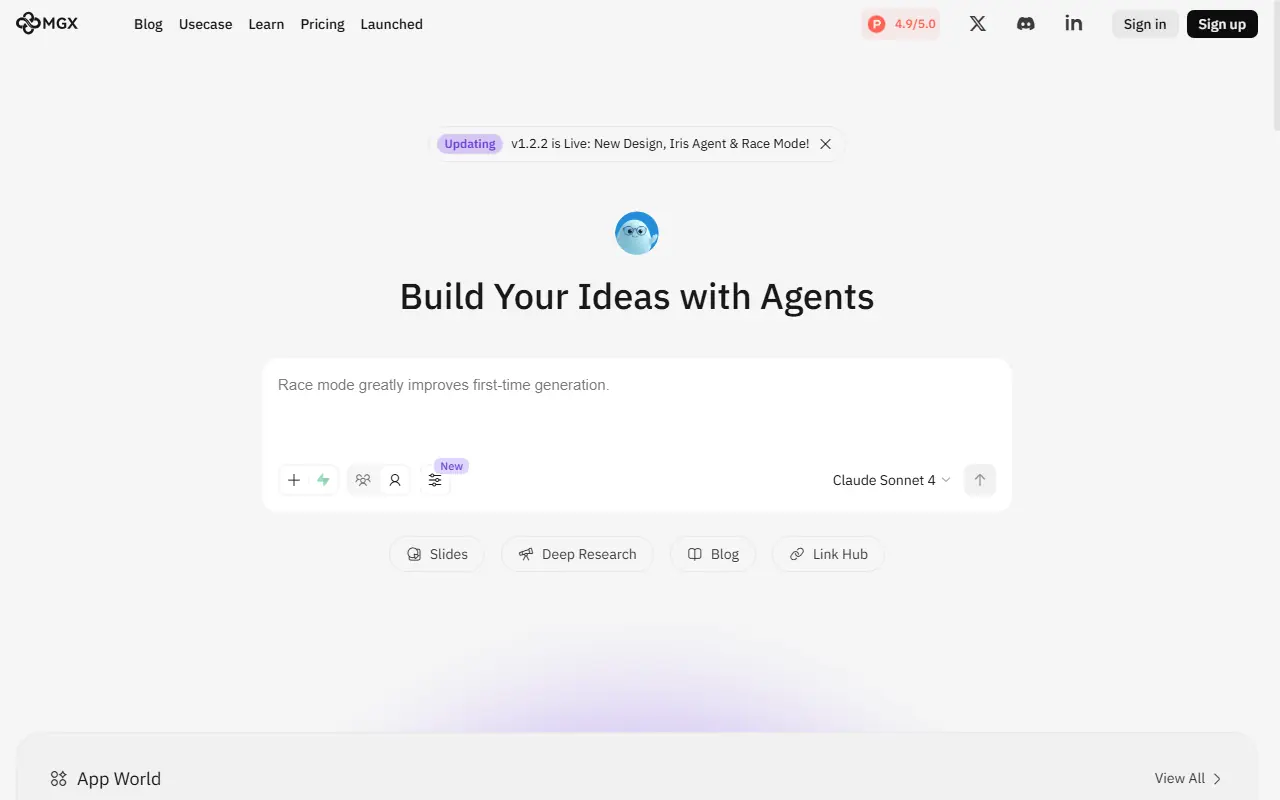 MGX screenshot