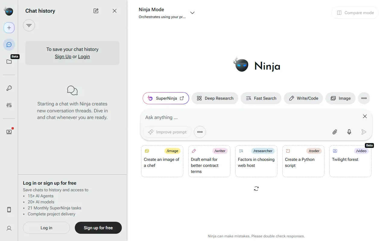 Ninja AI screenshot