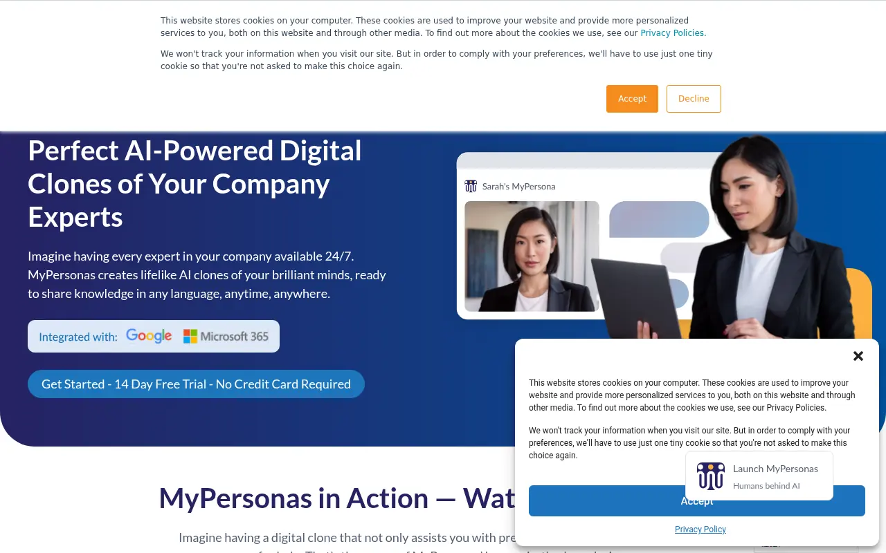 MyPersonas.ai screenshot