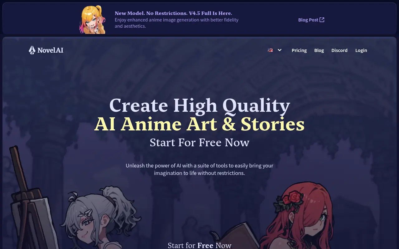 NovelAI screenshot