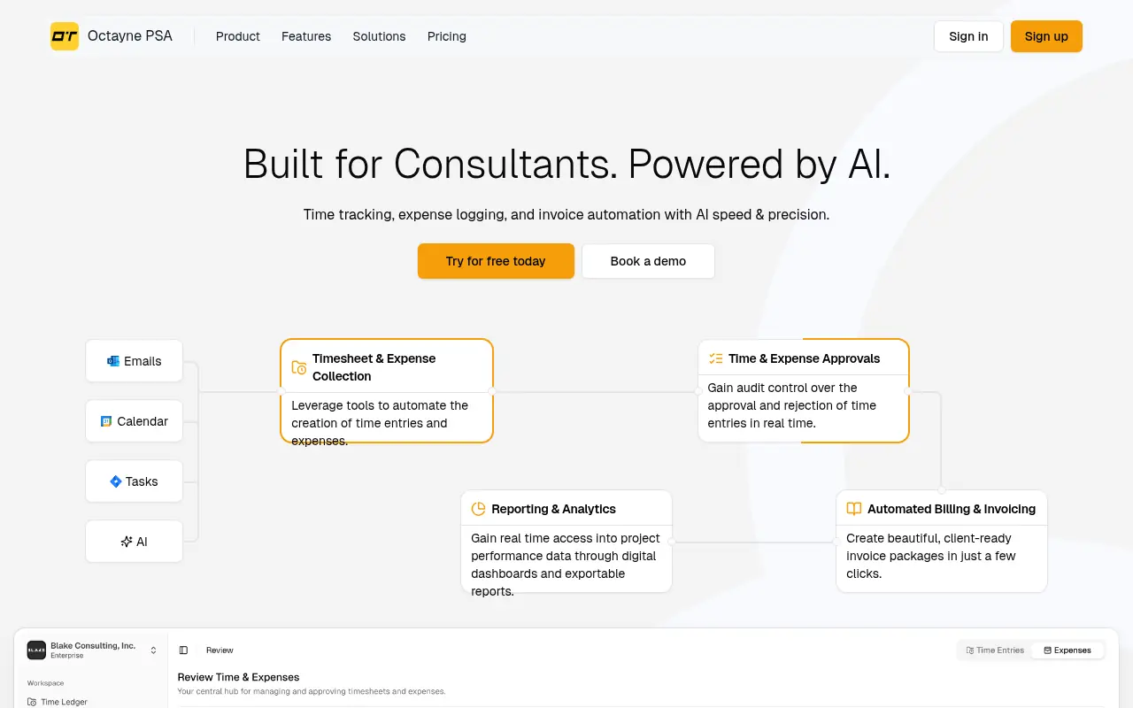 Octayne AI screenshot