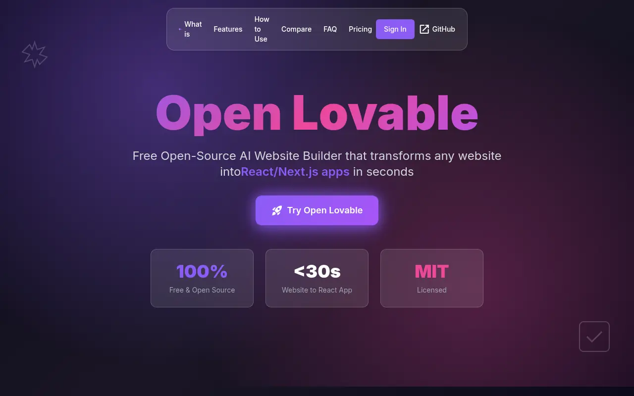 Open Lovable screenshot