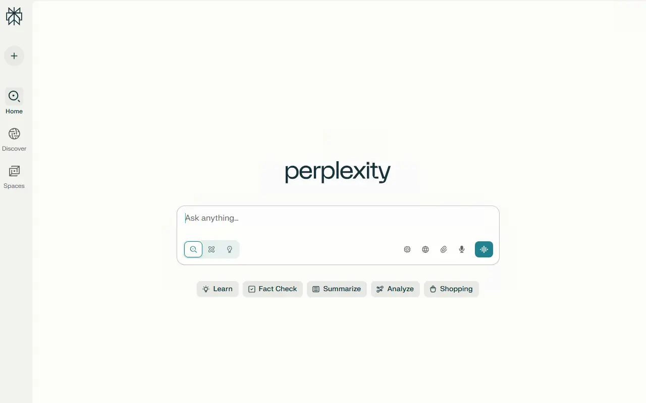 Perplexity AI screenshot