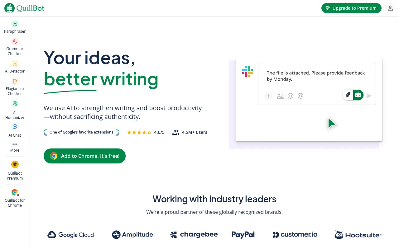 QuillBot screenshot