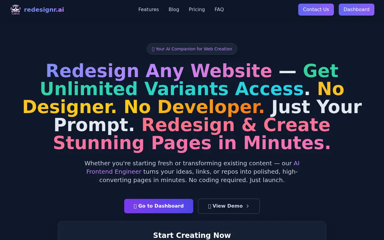 Redesignr screenshot