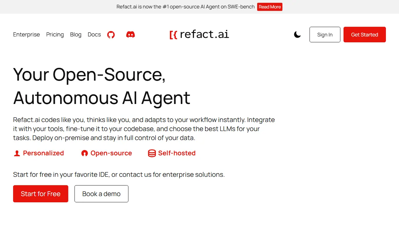Refact.ai screenshot