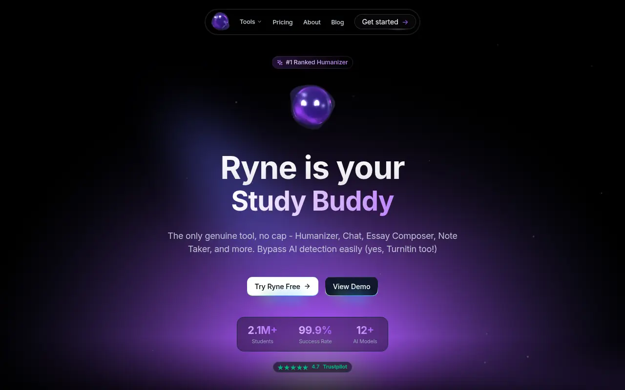 Ryne AI screenshot