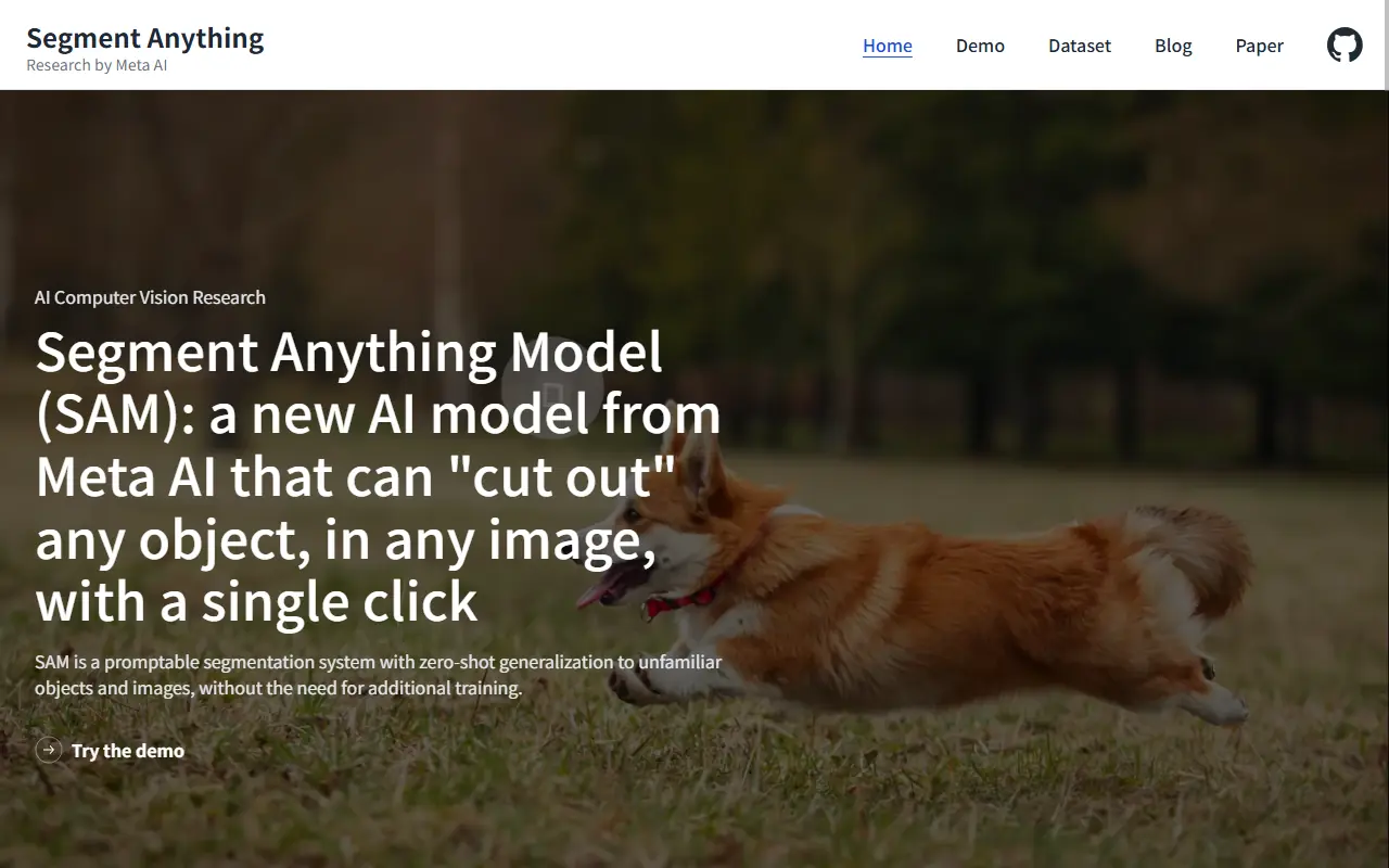 Segment Anything screenshot