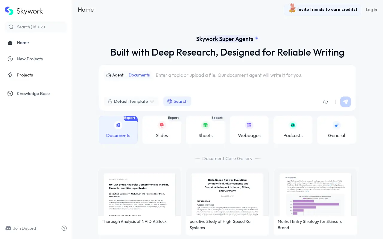 Skywork AI screenshot