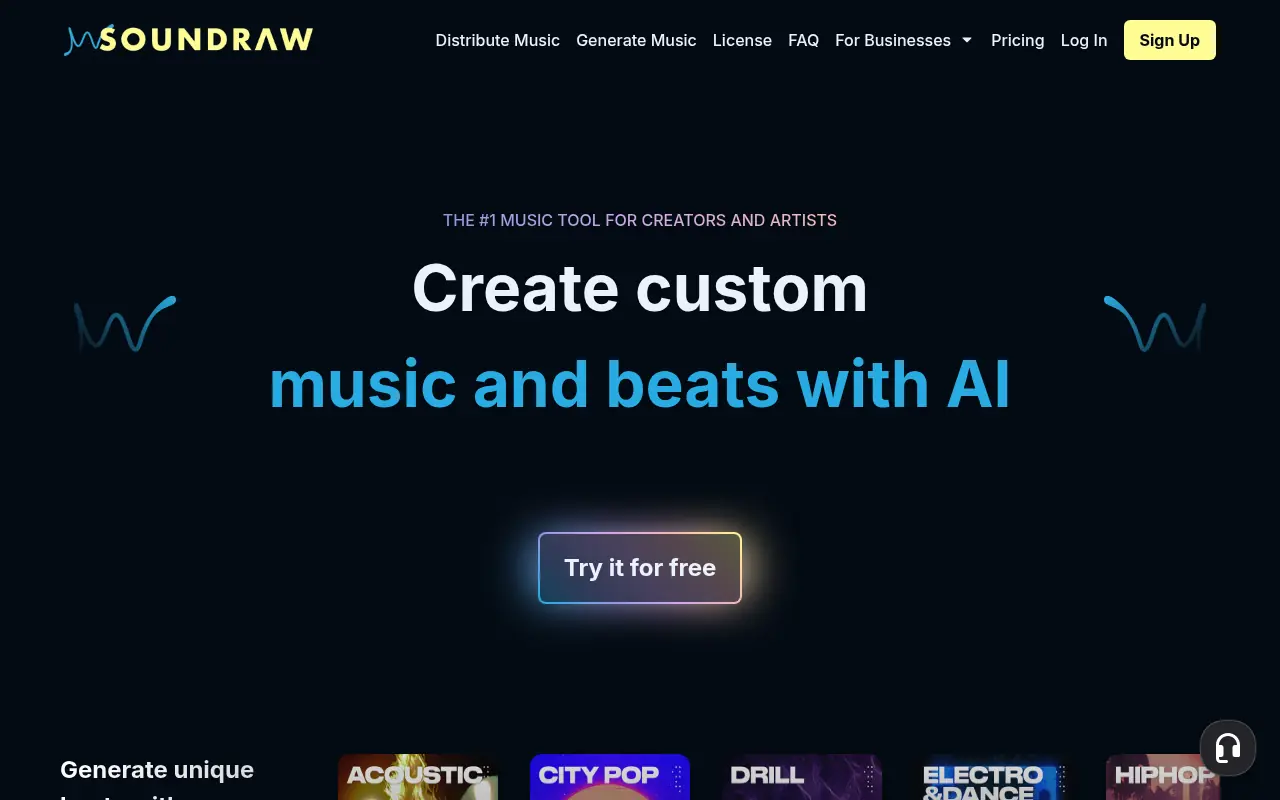 SOUNDRAW screenshot