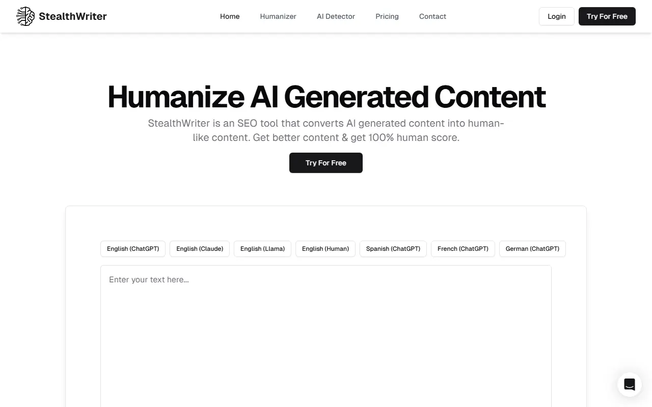 StealthWriter screenshot