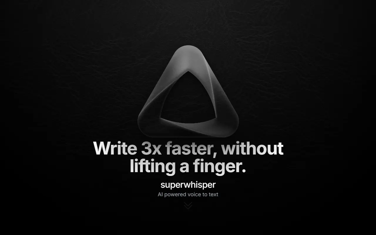 Superwhisper screenshot