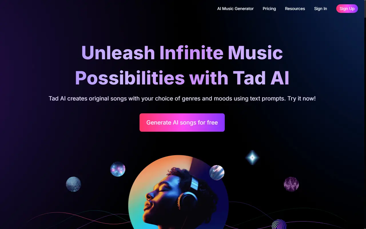 Tad.ai screenshot