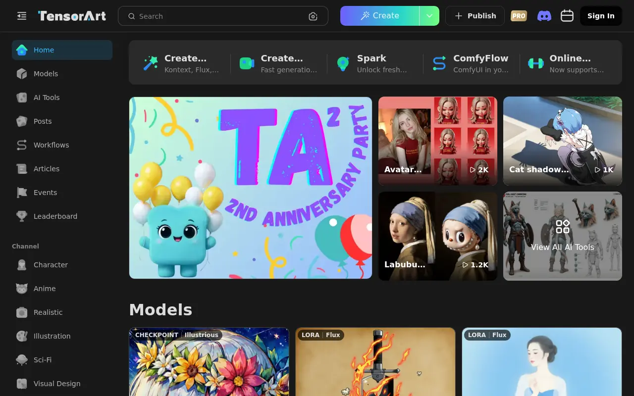 Tensor Art Create Stunning AI Images Host Models Tensor Art Create Stunning AI Images Host Models