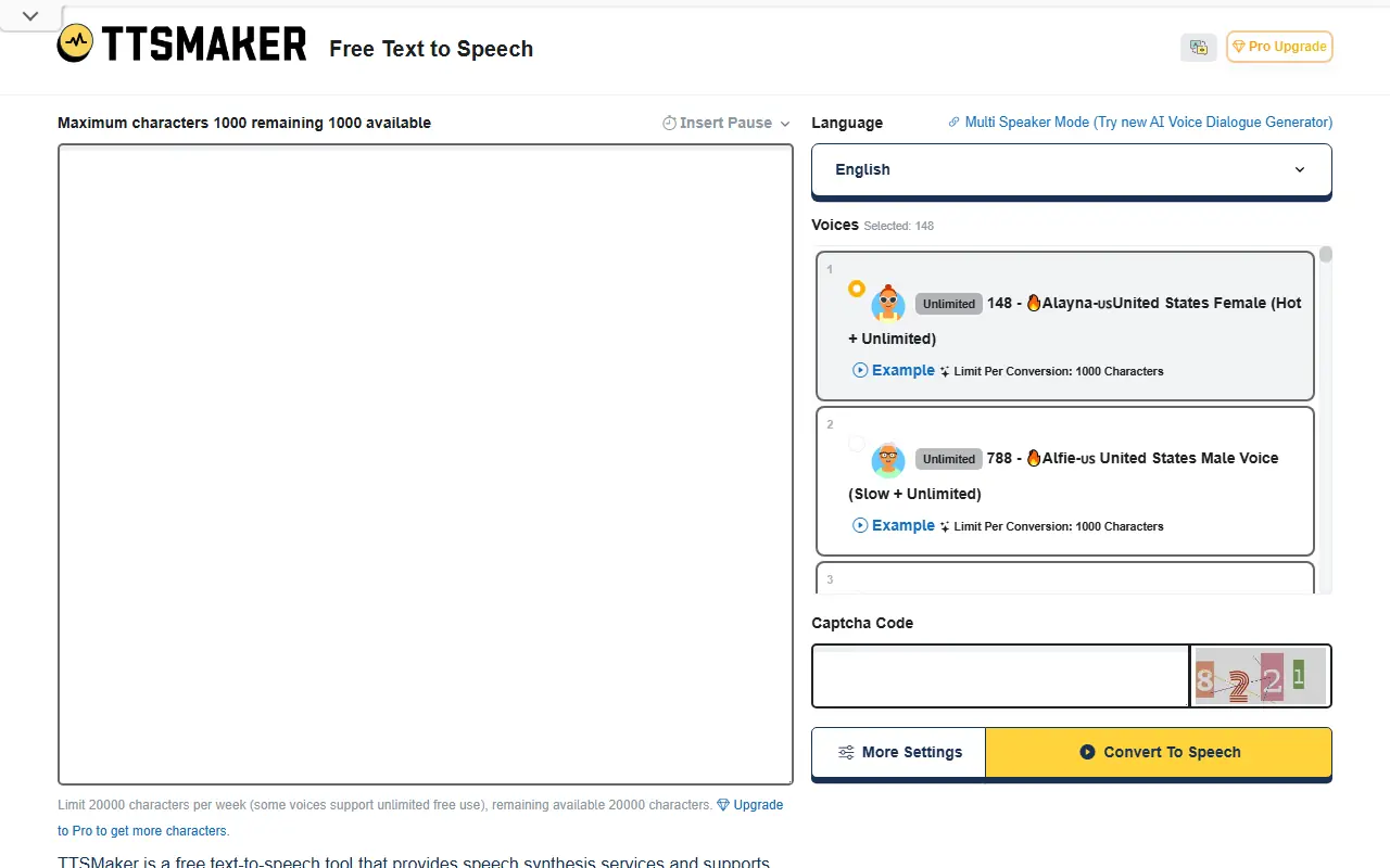 TTSMaker screenshot