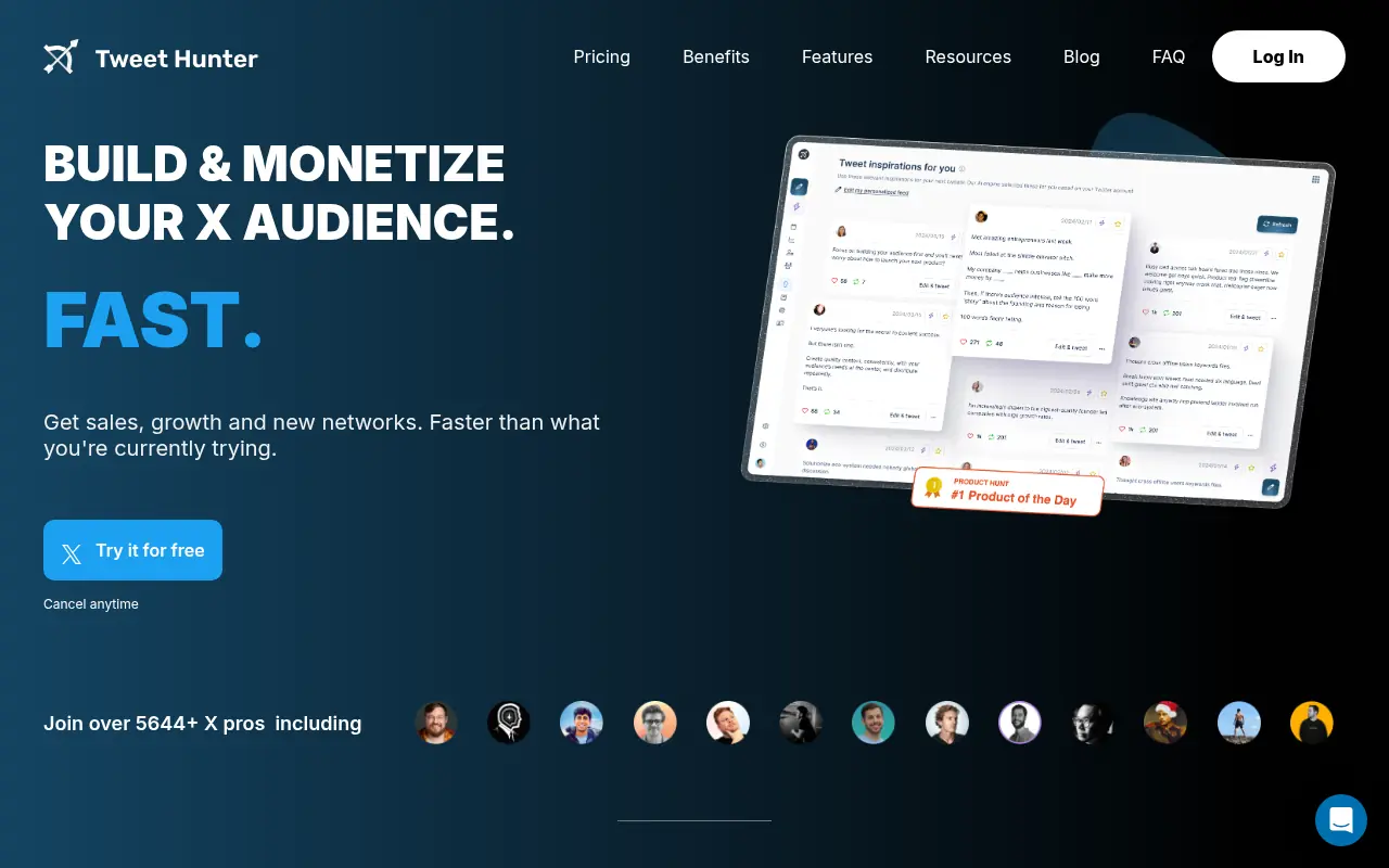 Tweet Hunter screenshot