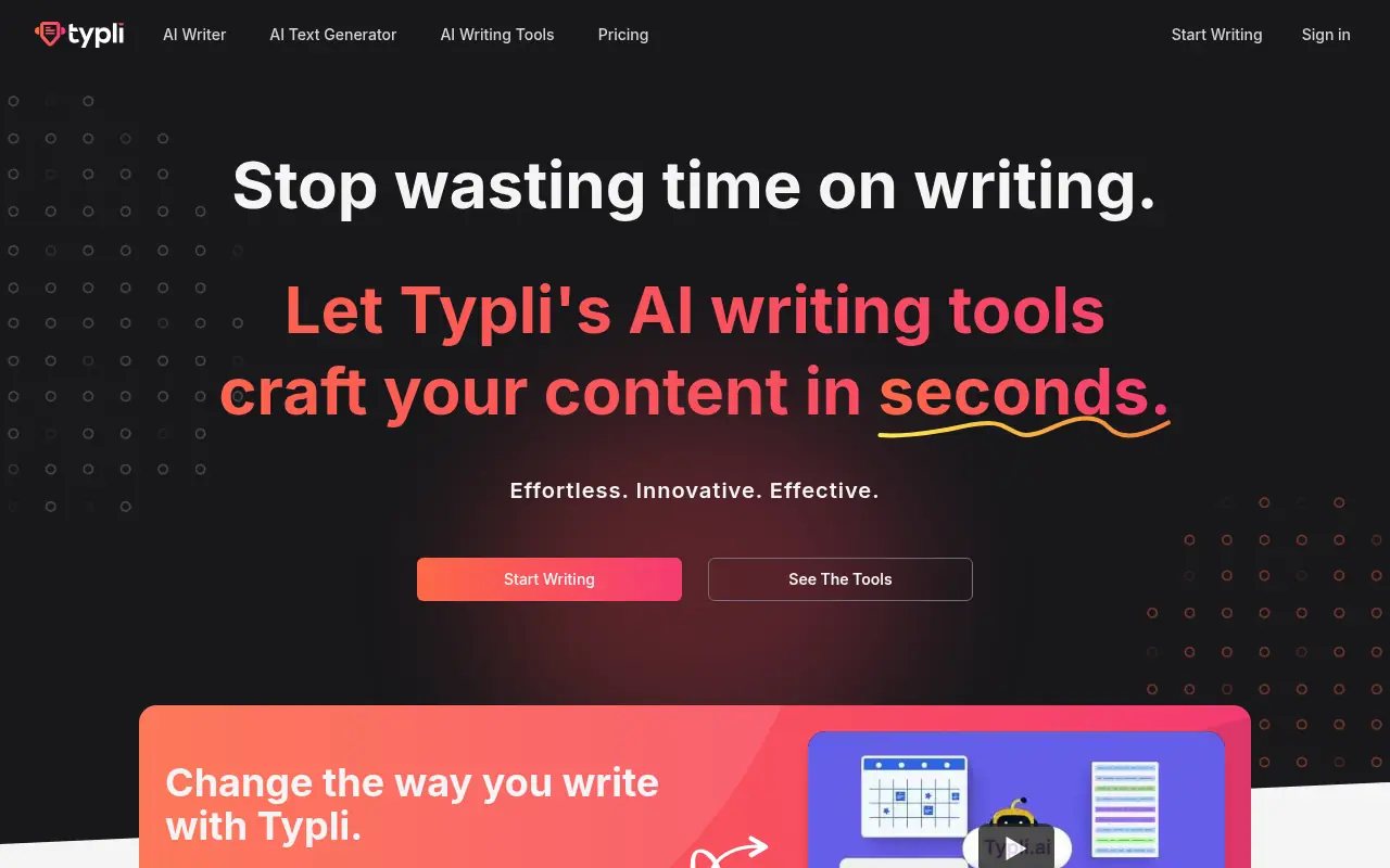 Typli.ai screenshot