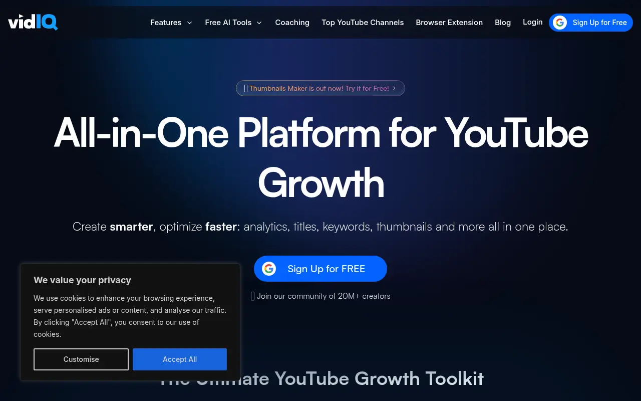 vidIQ screenshot