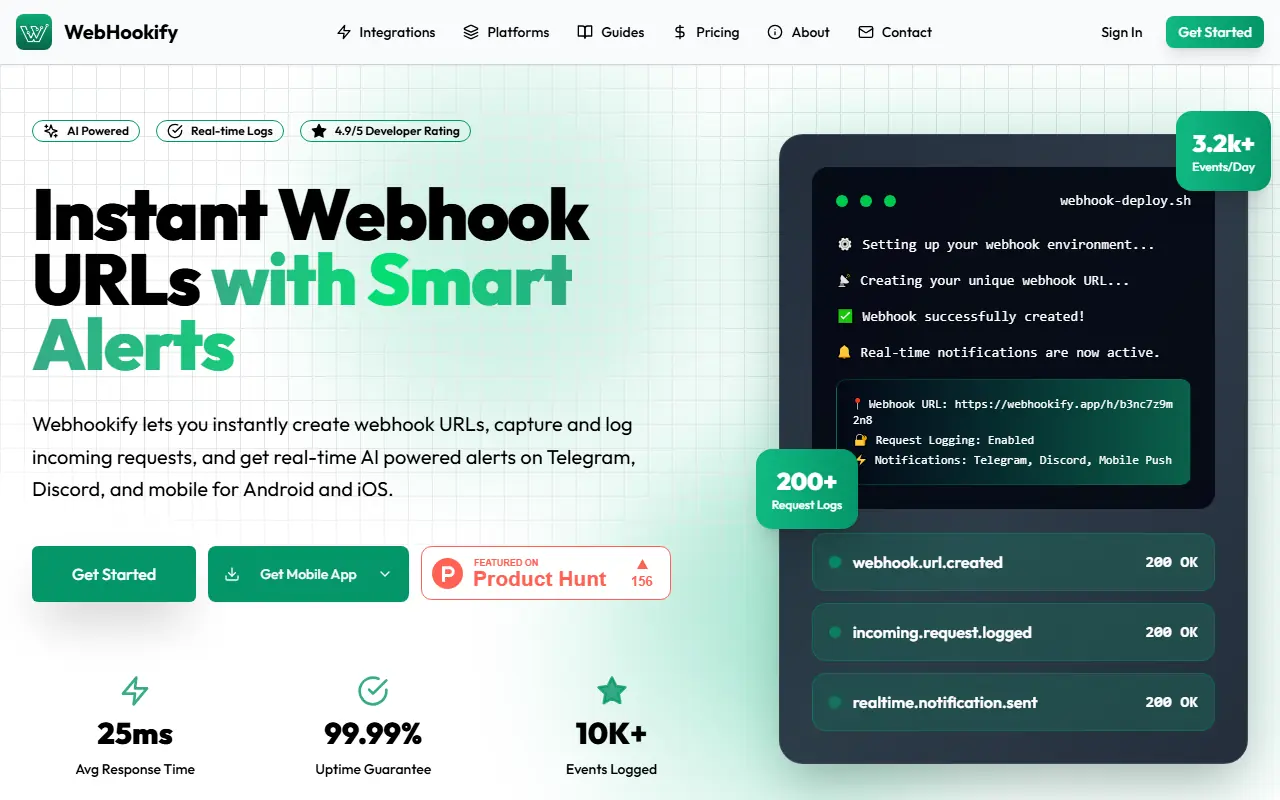 Webhookify screenshot