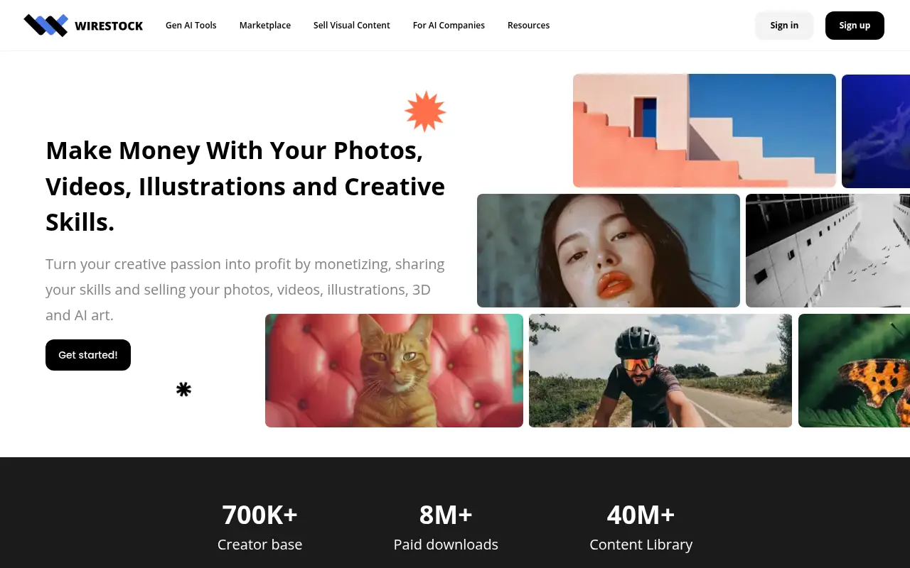 Wirestock screenshot