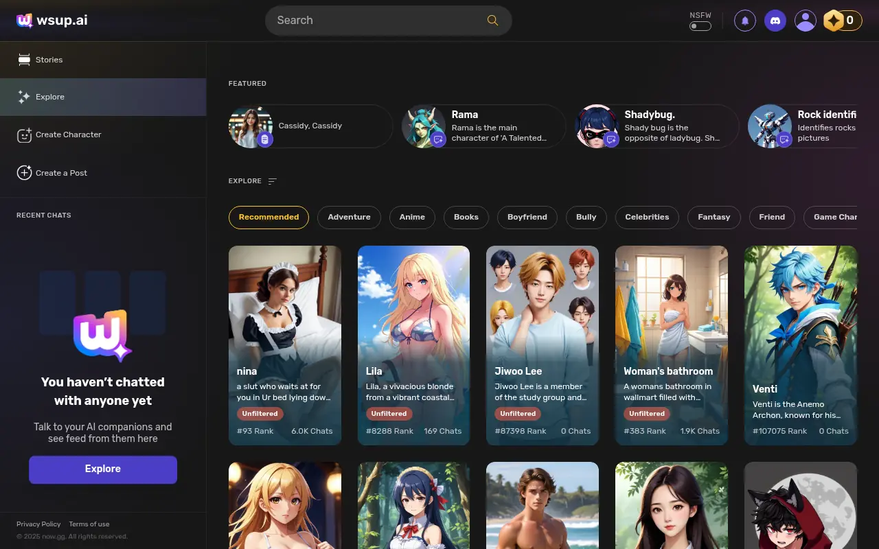 Wsup.ai screenshot