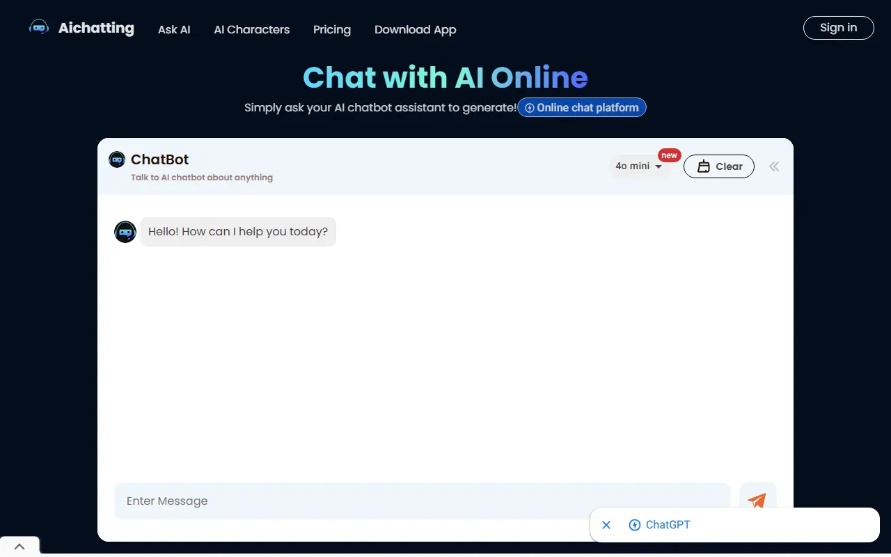 AIChatting screenshot