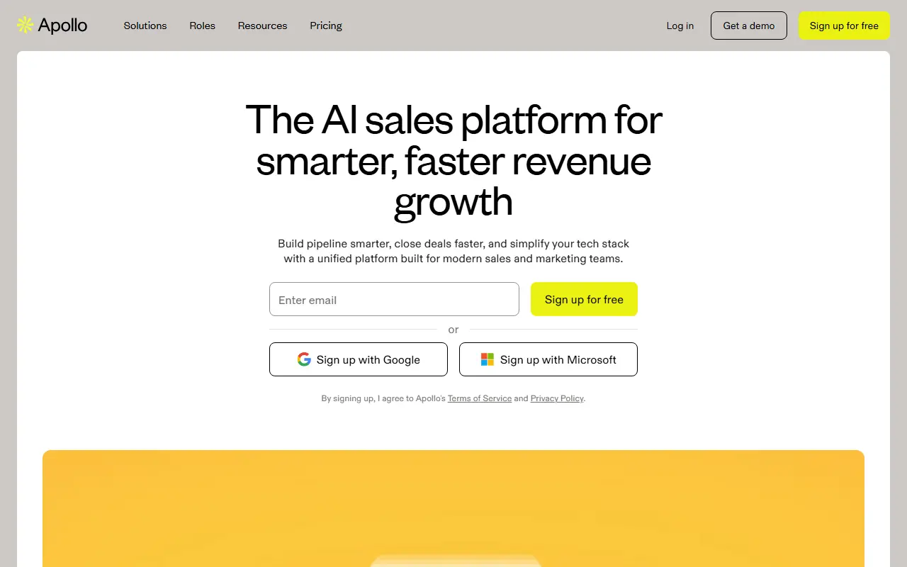 Apollo.io screenshot
